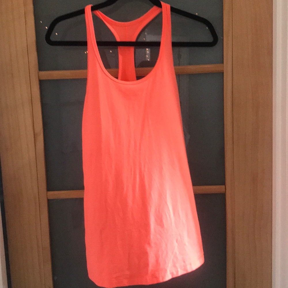 Bright orange nike racer back